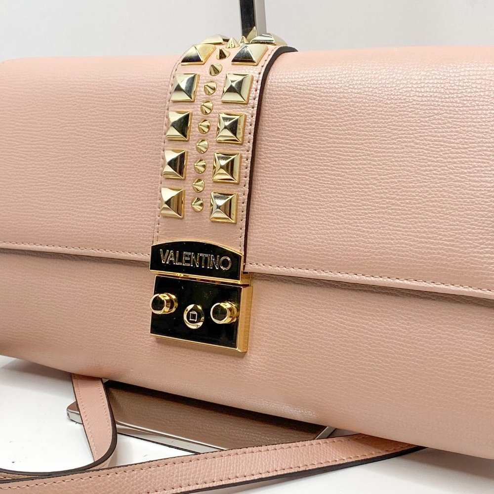 Valentino Cocotte Palmellato Rose Studded Clutch - Picture 4 of 11